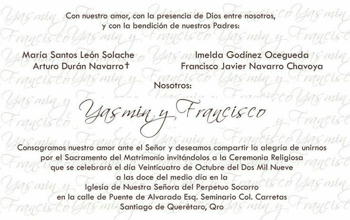  pongo el nombre de mi Papà en la Invitaciòn? - 1