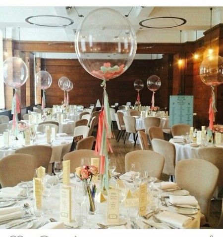 2. Centro de mesa con globos