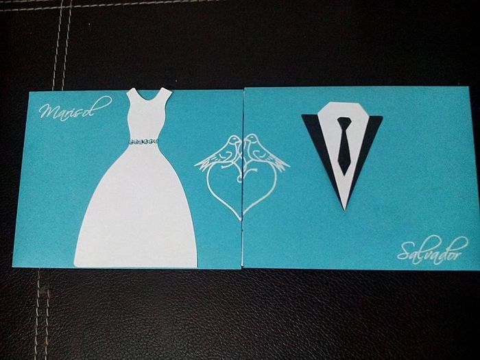 Invitación, este es el color de nuestra boda azul turquesa , con blanco y toques en plata