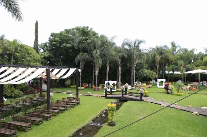 Ceremonia y jardin