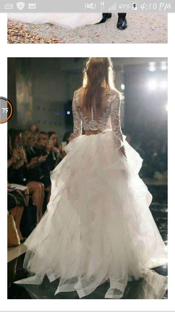 Vestidos de novia de dos piezas - 1