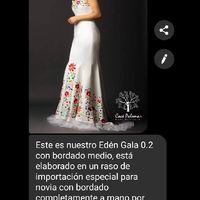 Vestido novia bordado mexicano - 1