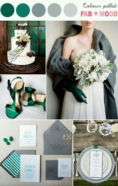 Decoración de boda en color 