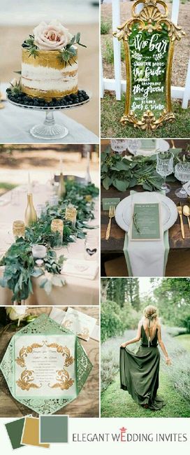 Decoración de boda en color 