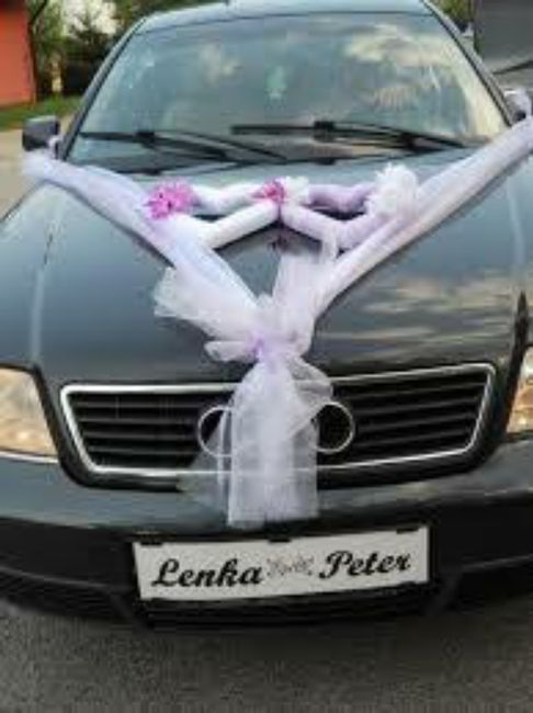 Arreglo de coche en tono morado 🌈💜 1