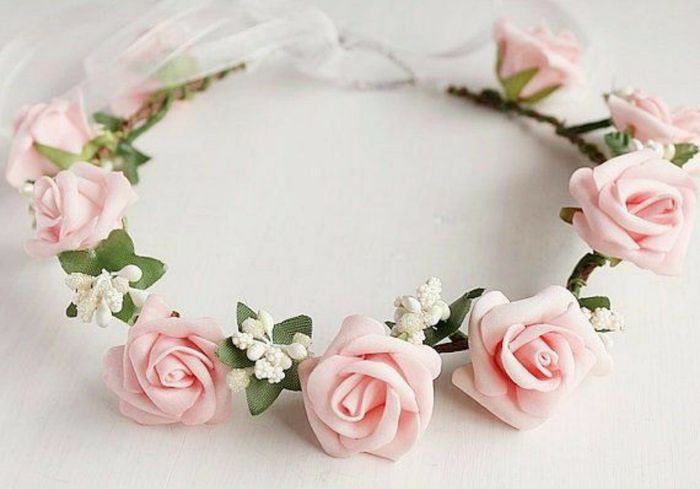 Tocados y coronas en rosa🎀 1