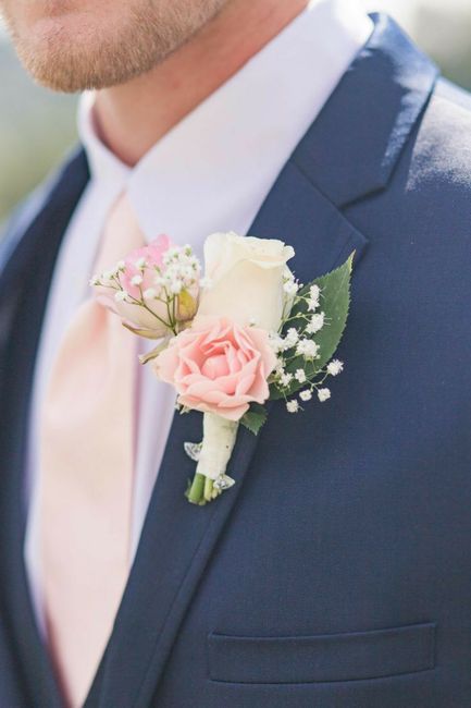 Boutonniere en rosa 🎀 1