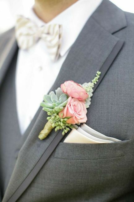 Boutonniere en rosa 🎀 3