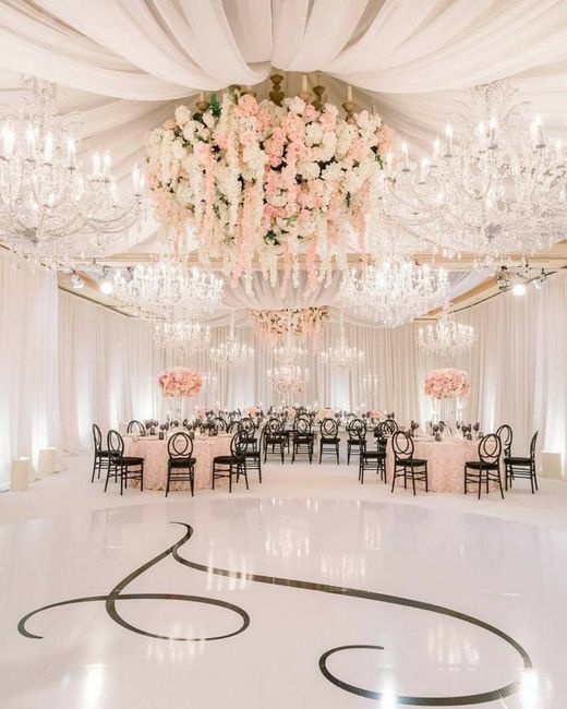 Techos en rosa para salon de fiesta 🎀 2