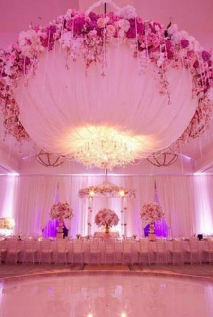Techos en rosa para salon de fiesta 🎀 4
