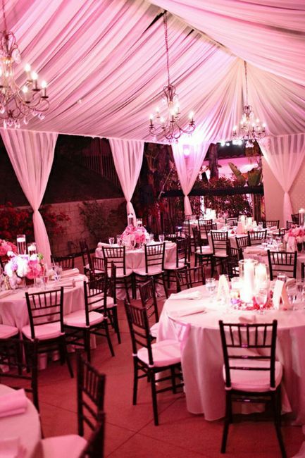 Techos en rosa para salon de fiesta 🎀 5