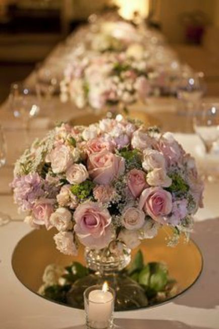 Centros de mesa rosa 🎀 8