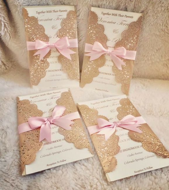 Invitaciones en rosa🎀 2