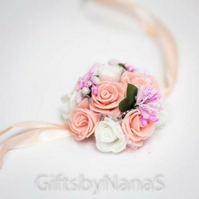 Corsage en color rosa🎀 3
