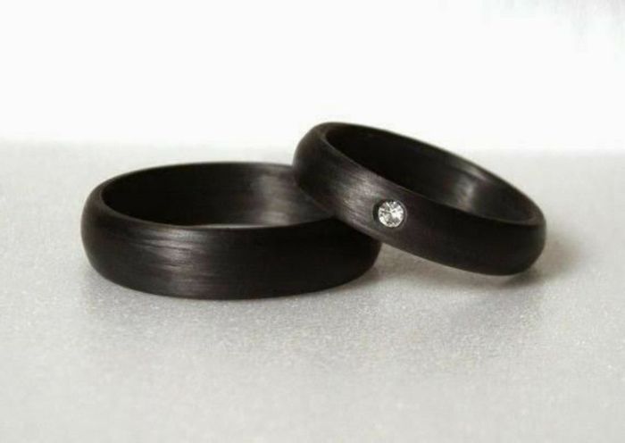 Argollas negra de matrimonio 1