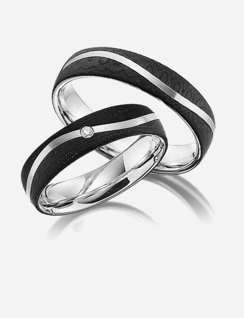 Argollas negra de matrimonio 2