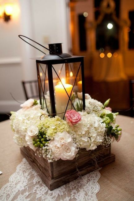 Centros de mesa con velas 2