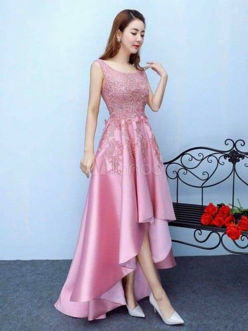 Vestidos color rosa para despedida de soltera 💗 6
