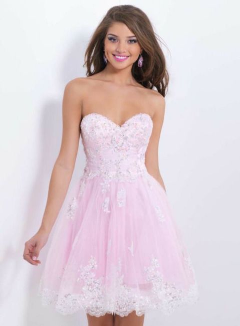 Vestidos color rosa para despedida de soltera 💗 8