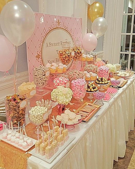 Mesa de dulces rosa - 5