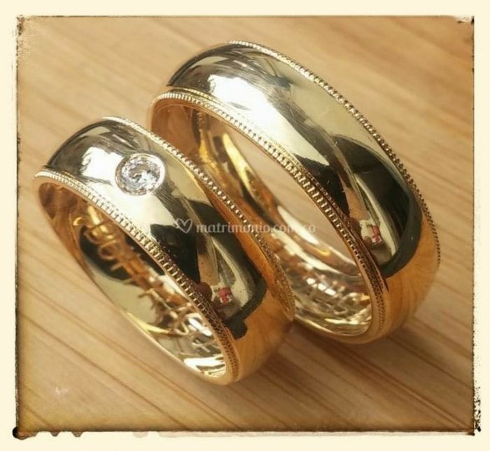 Argollas de matrimonio doradas 3