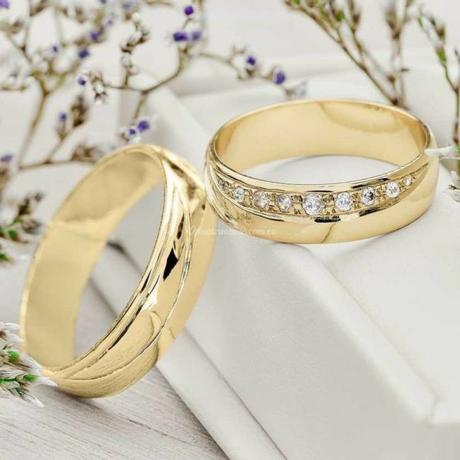 Argollas de matrimonio doradas 7