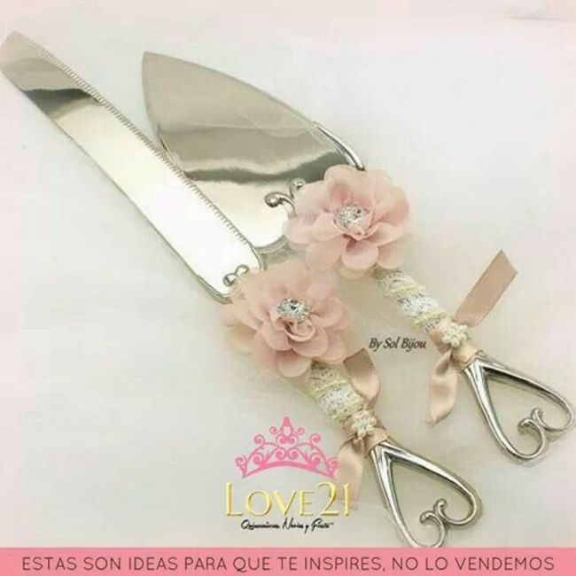Cuchillo y pala para Pastel - 4