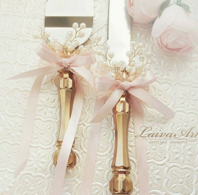 Cuchillo y pala para Pastel - 7