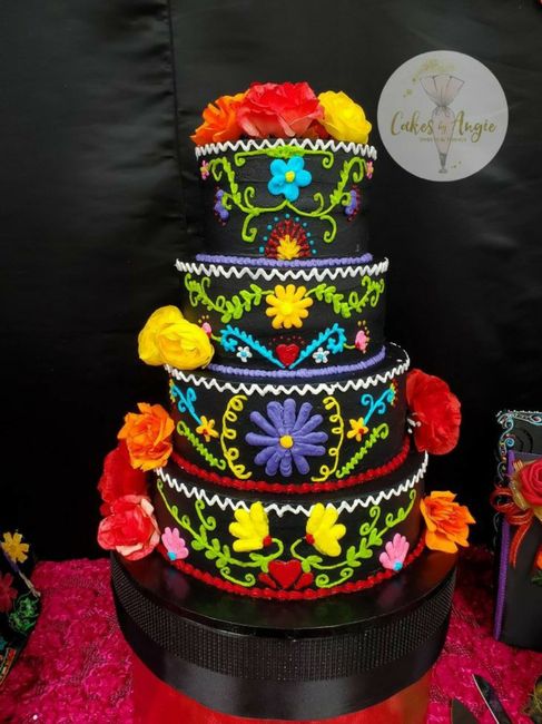 Pasteles de boda para temática mexicana 2