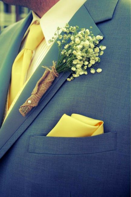 Corbatas en amarillo para el novio 💛💛 1