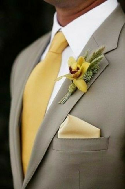 Corbatas en amarillo para el novio 💛💛 5