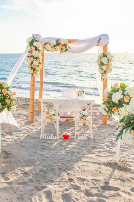 Ideas de altares en la playa 8