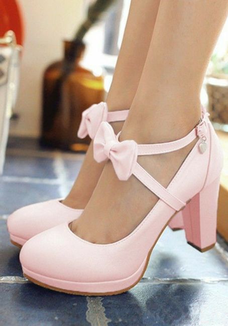 Zapatillas en color rosa 2