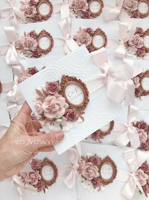 Invitaciones en color rosa 5