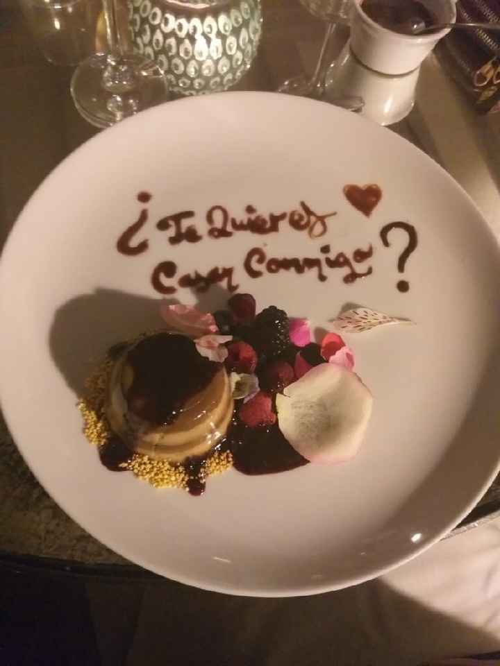 ¿En dónde fue la propuesta de matrimonio? - 1