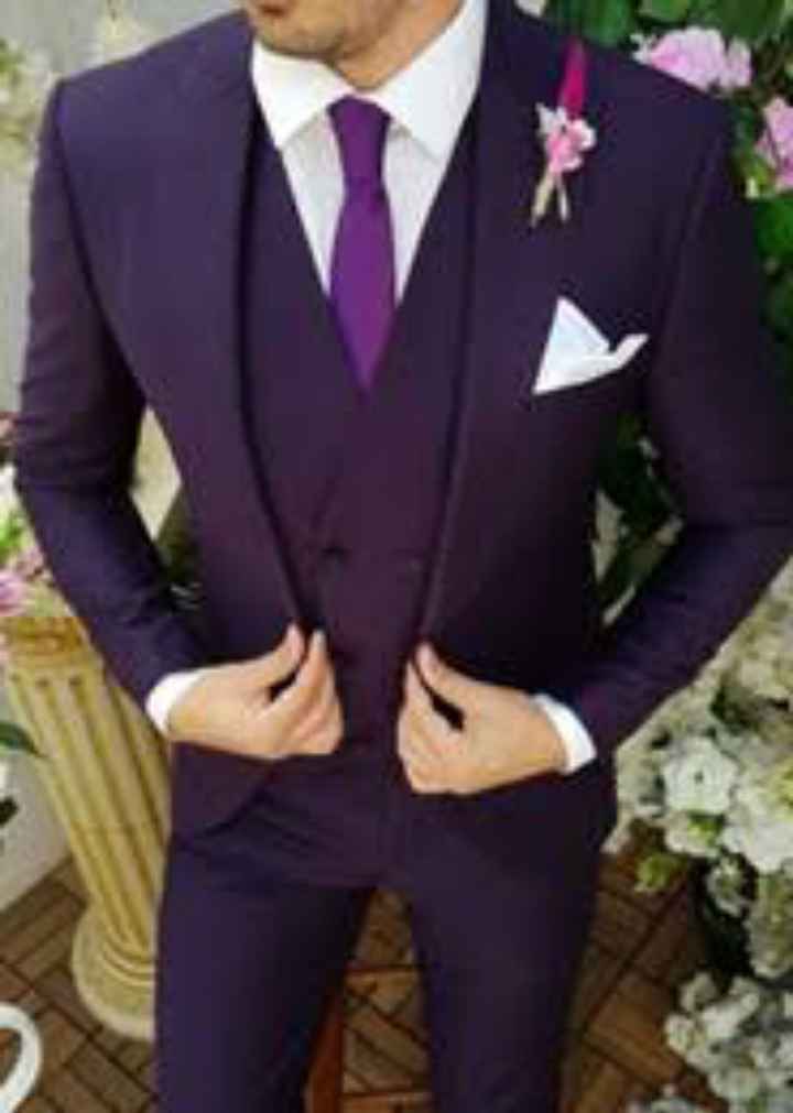 Trajes de novio morados🌈 - 2