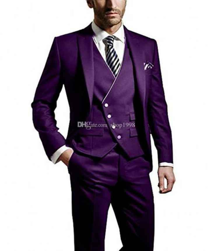 Trajes de novio morados🌈 - 3