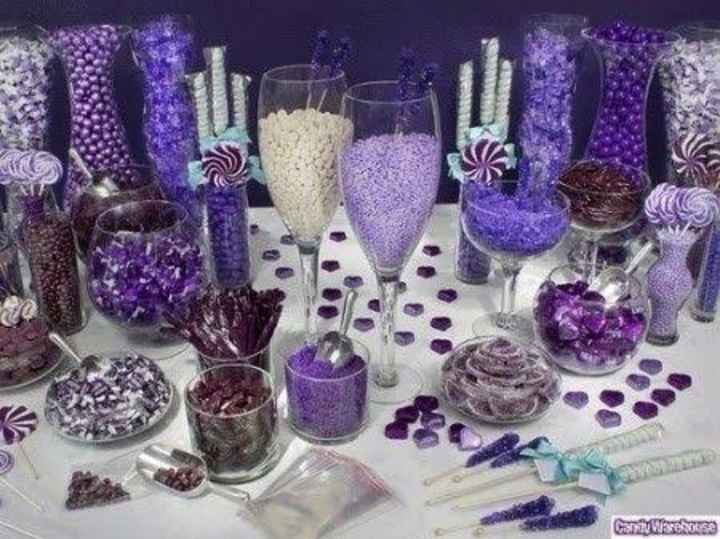 Mesa de dulces morado 🌈 - 2