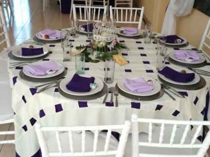 Mantelería en color morado 🌈 - 3