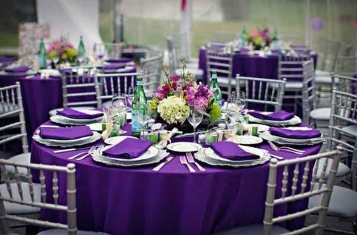 Mantelería en color morado 🌈 - 4