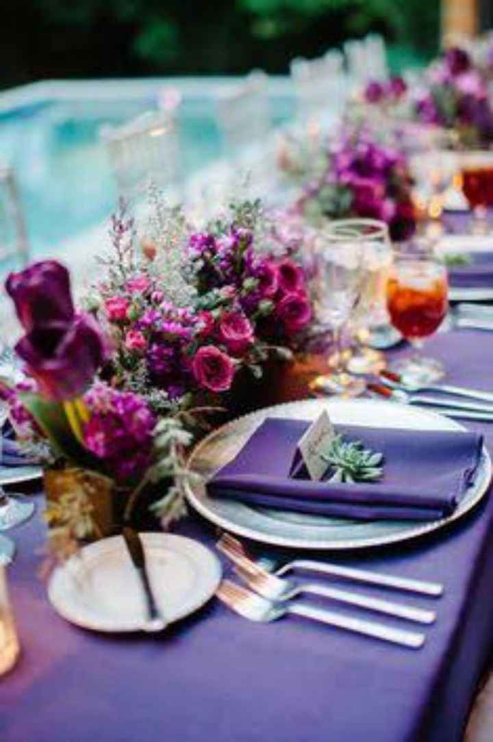 Mantelería en color morado 🌈 - 5