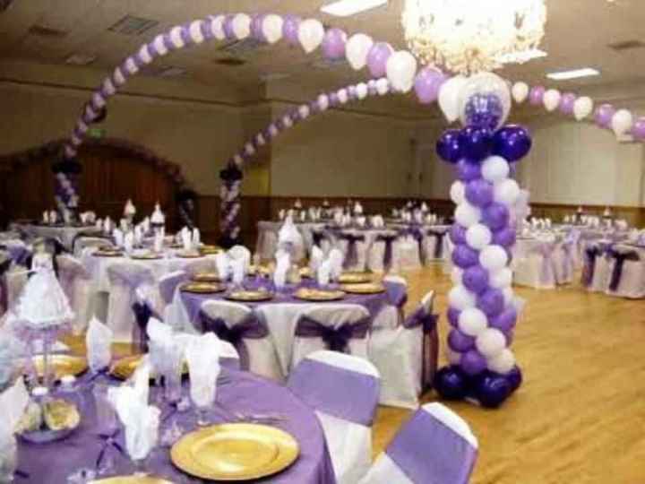 Decoración de salon en tonos morado - 3