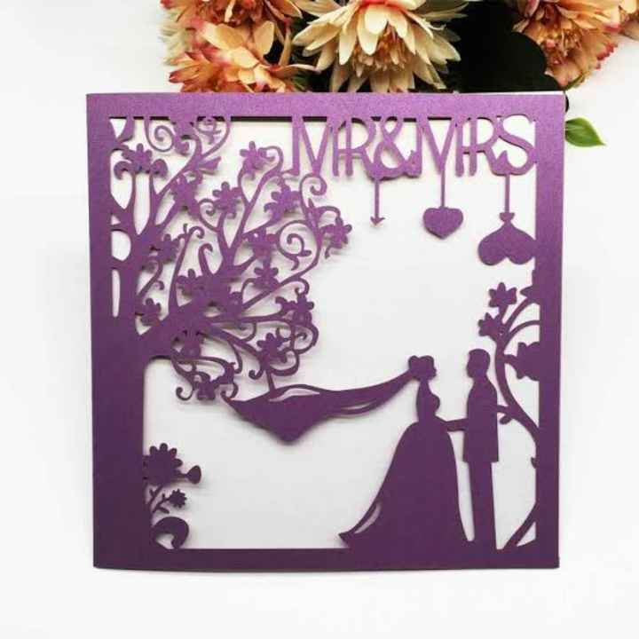 Invitaciones en color morado 🌈💜 - 5