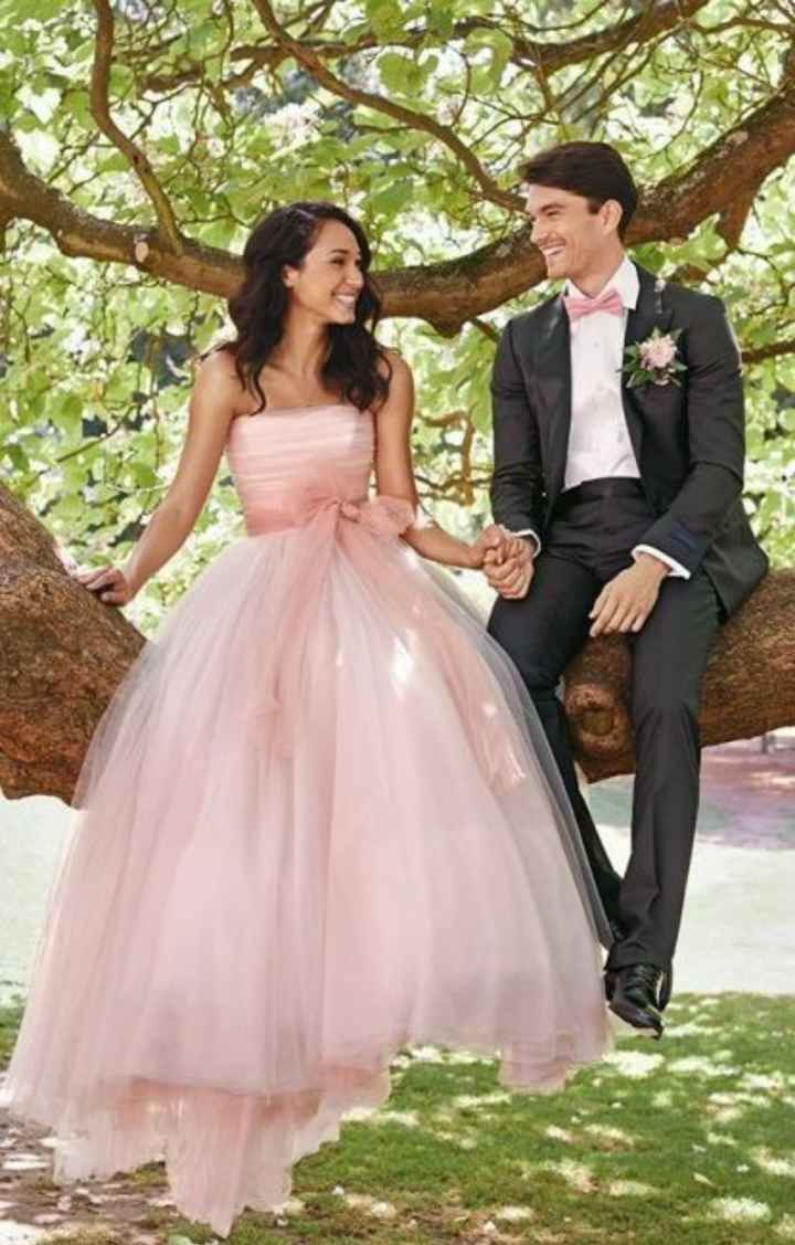 Vestidos de novia en rosa 🎀 - 1