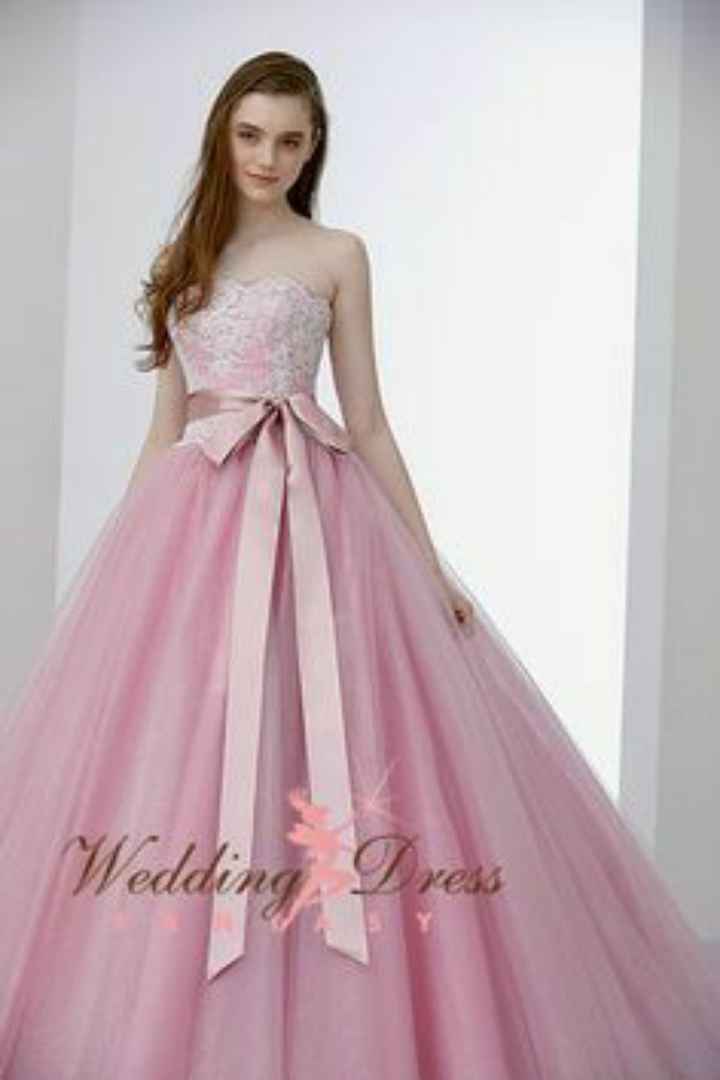 Vestidos de novia en rosa 🎀 - 2