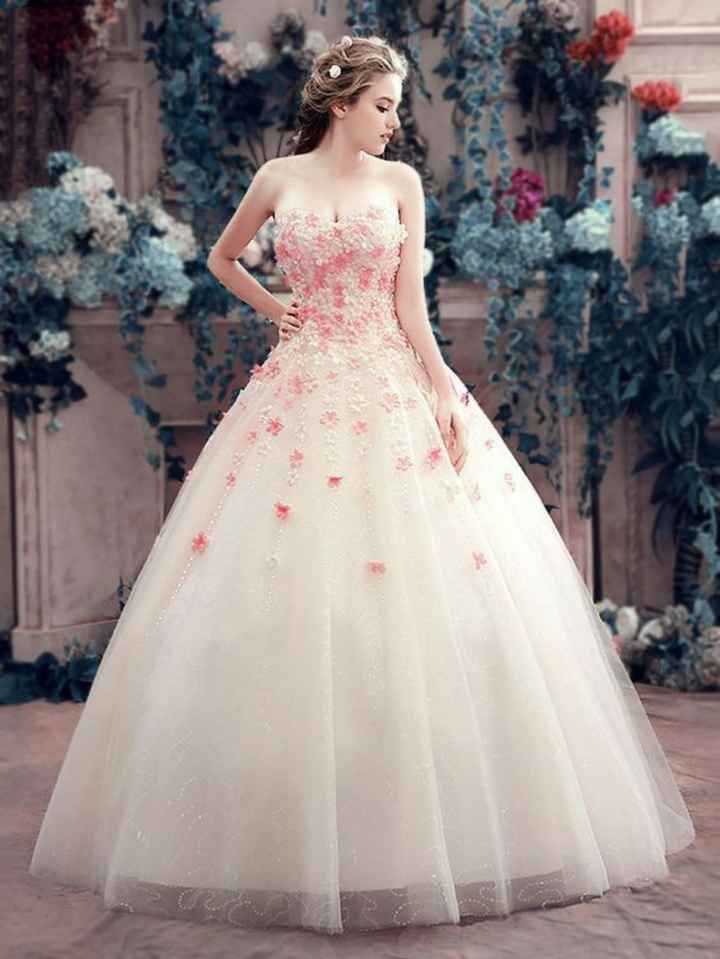 Vestidos de novia en rosa 🎀 - 4