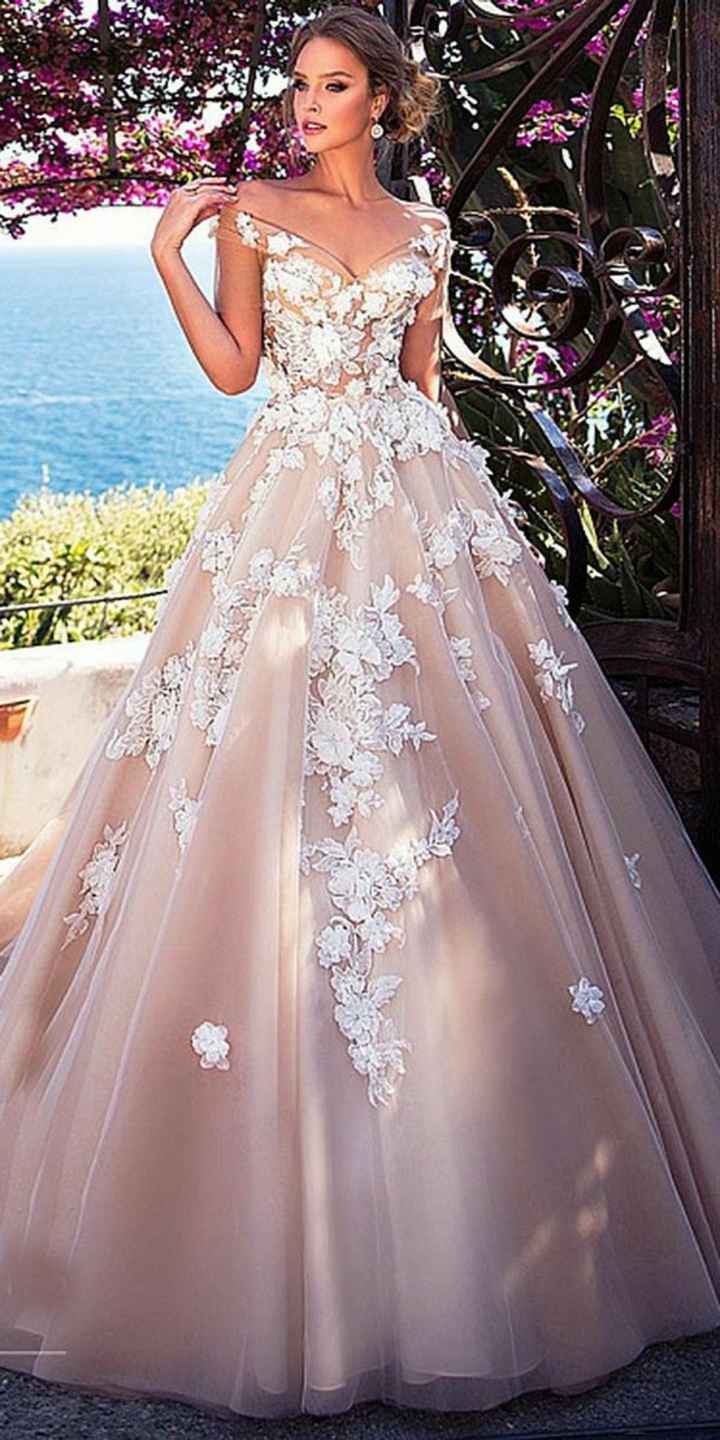 Vestidos de novia en rosa 🎀 - 7