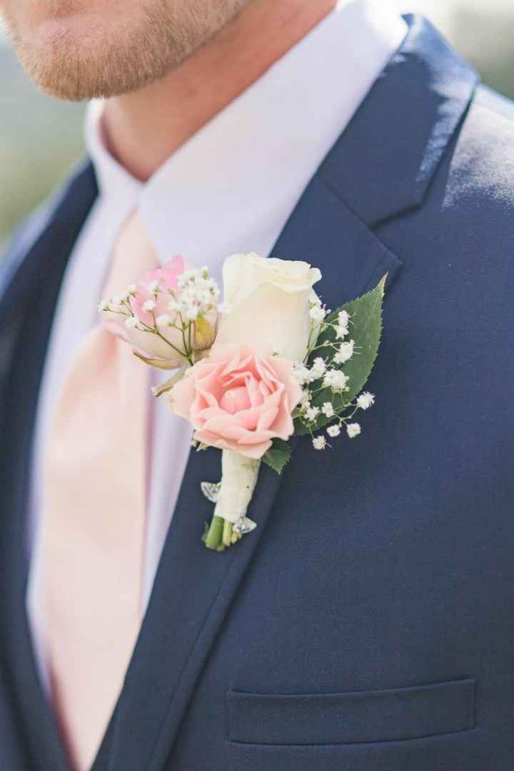 Boutonniere en rosa 🎀 - 1