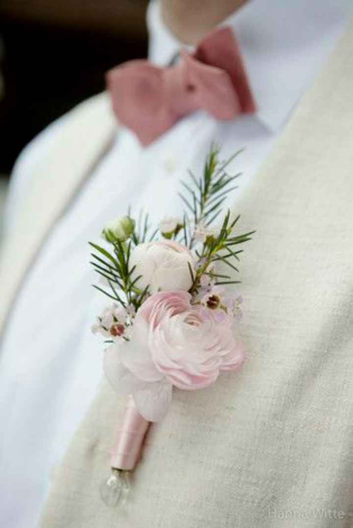 Boutonniere en rosa 🎀 - 2