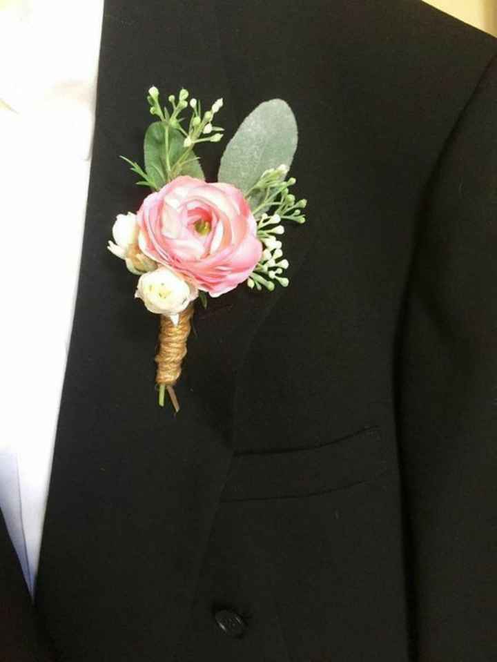 Boutonniere en rosa 🎀 - 6